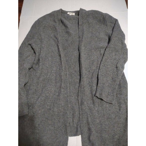 Madewell Sweaters - Madewell Open Front Patch  Knit Cardigan Grey Size Mee
